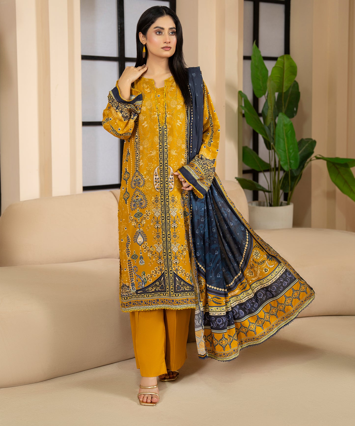Women Printed 3 Piece Suit - PT2005