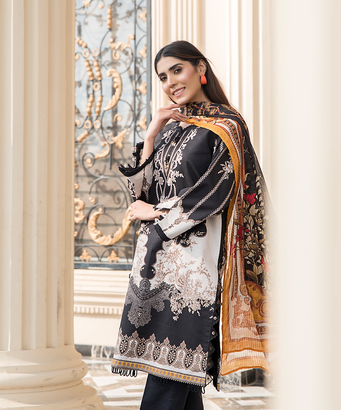 Women Printed 3 Piece Suit - SD2202