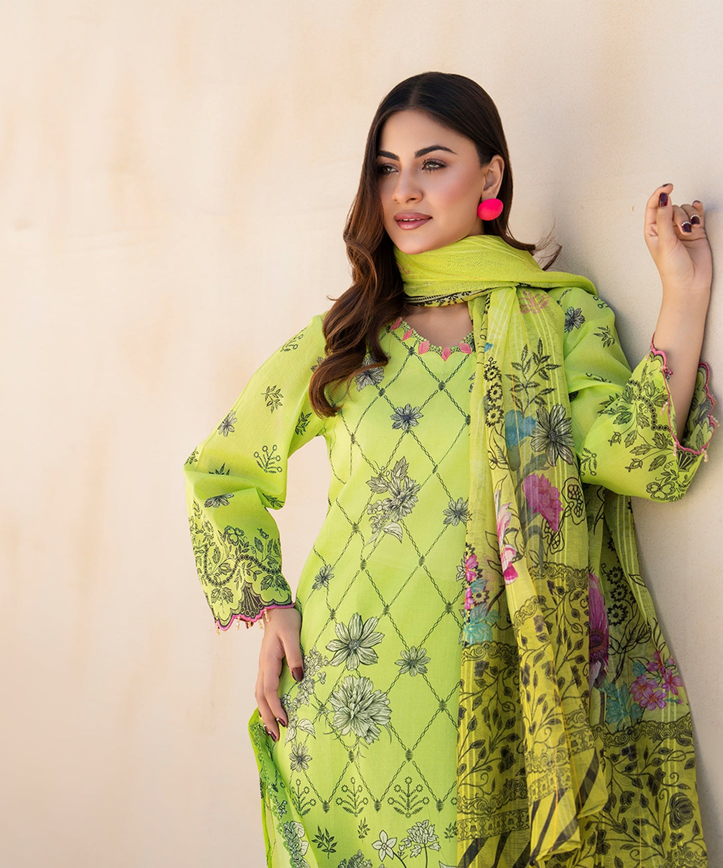 Women Printed 3 Piece Suit - SD2230