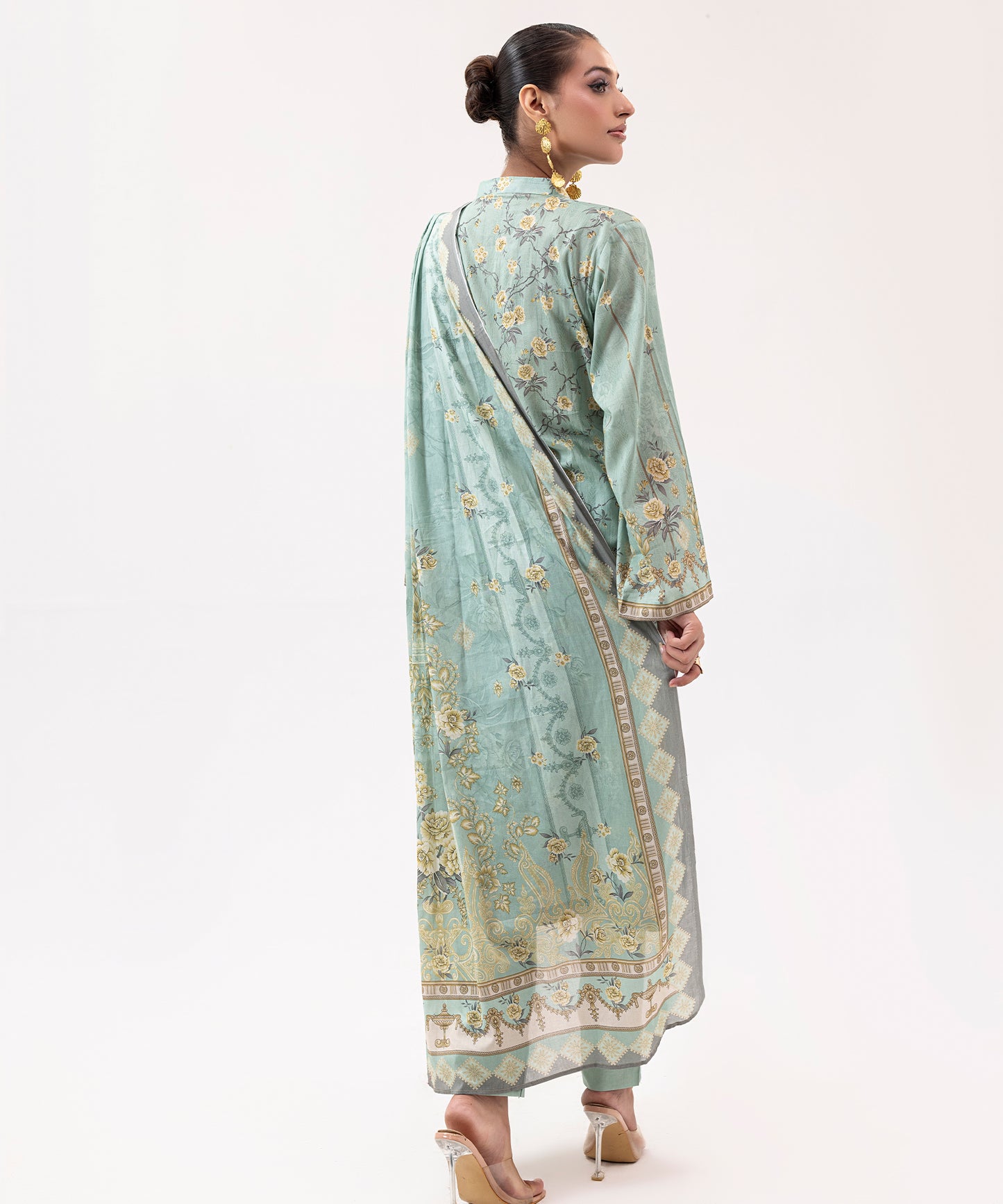 Women Printed 3 Piece Suit - SDL063