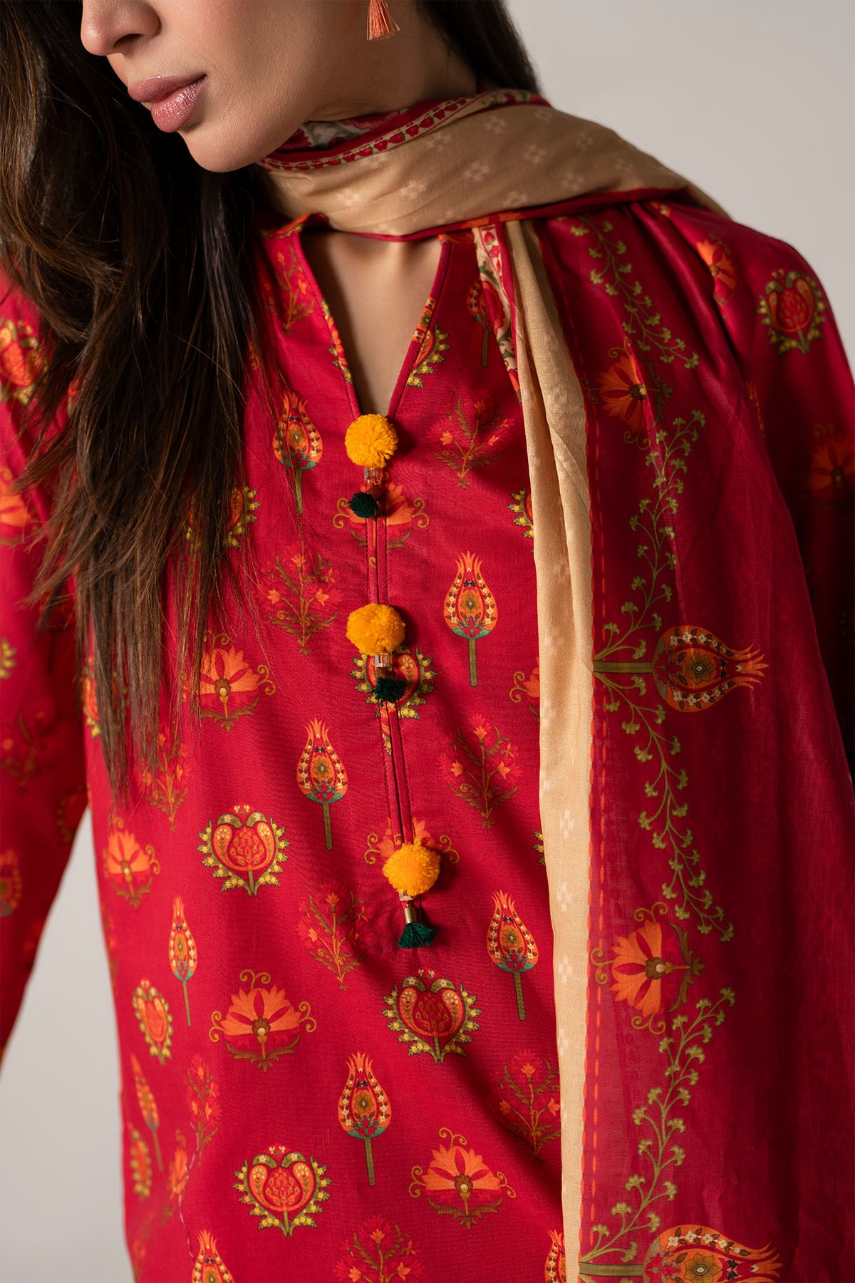 Women Printed 3 Piece Suit - SD2284