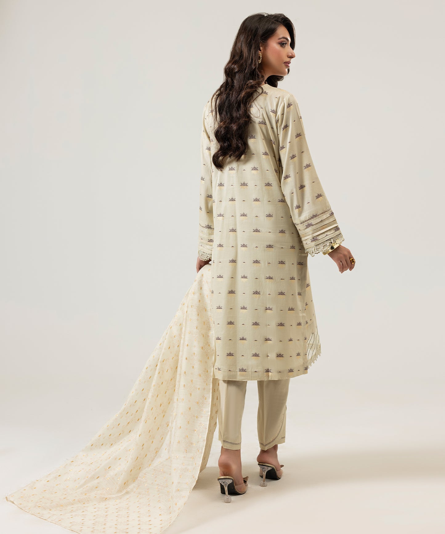 Women Jacquard 3 Piece Suit - JQ2510