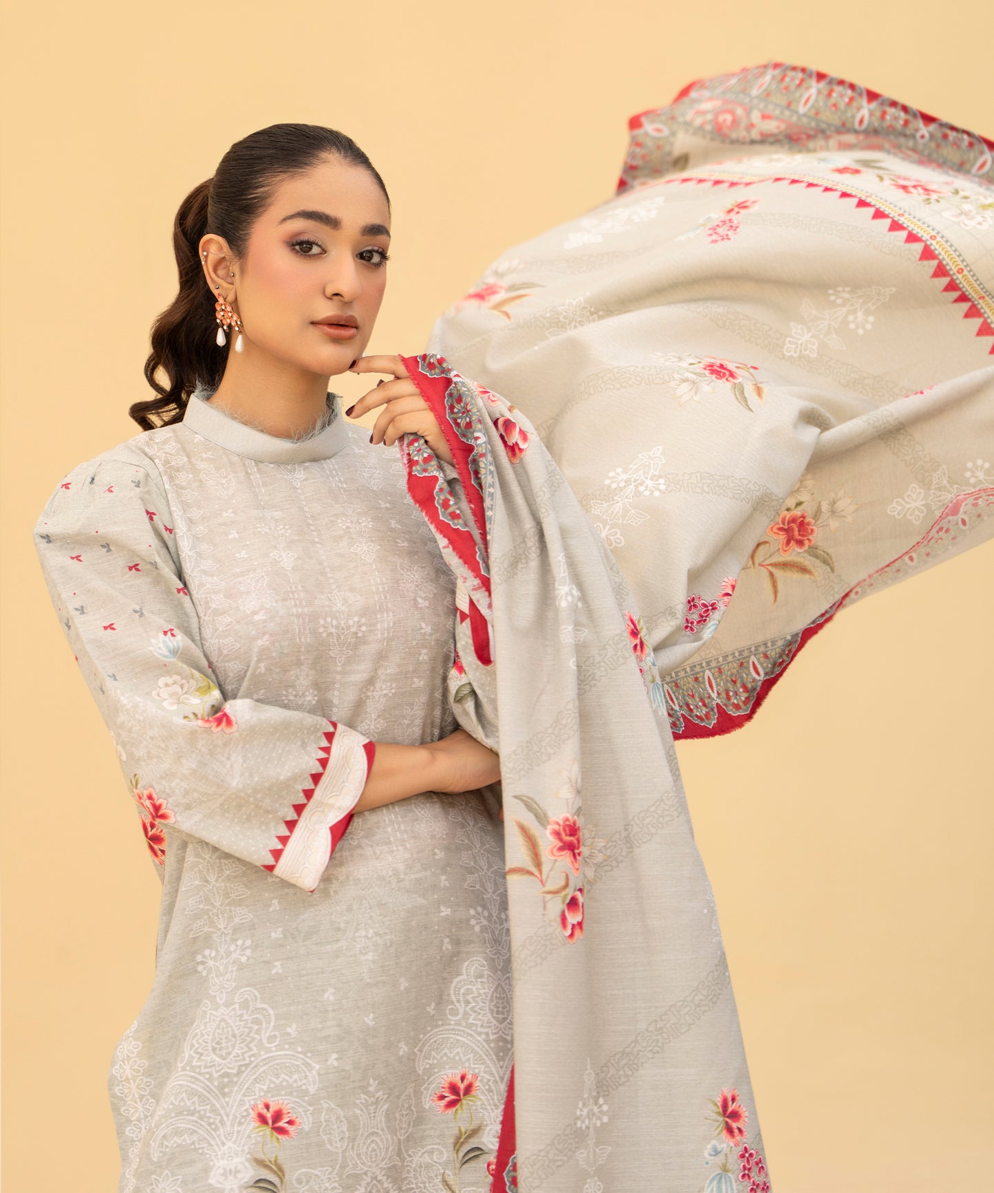 Women Printed 3 Piece Suit - DT2619