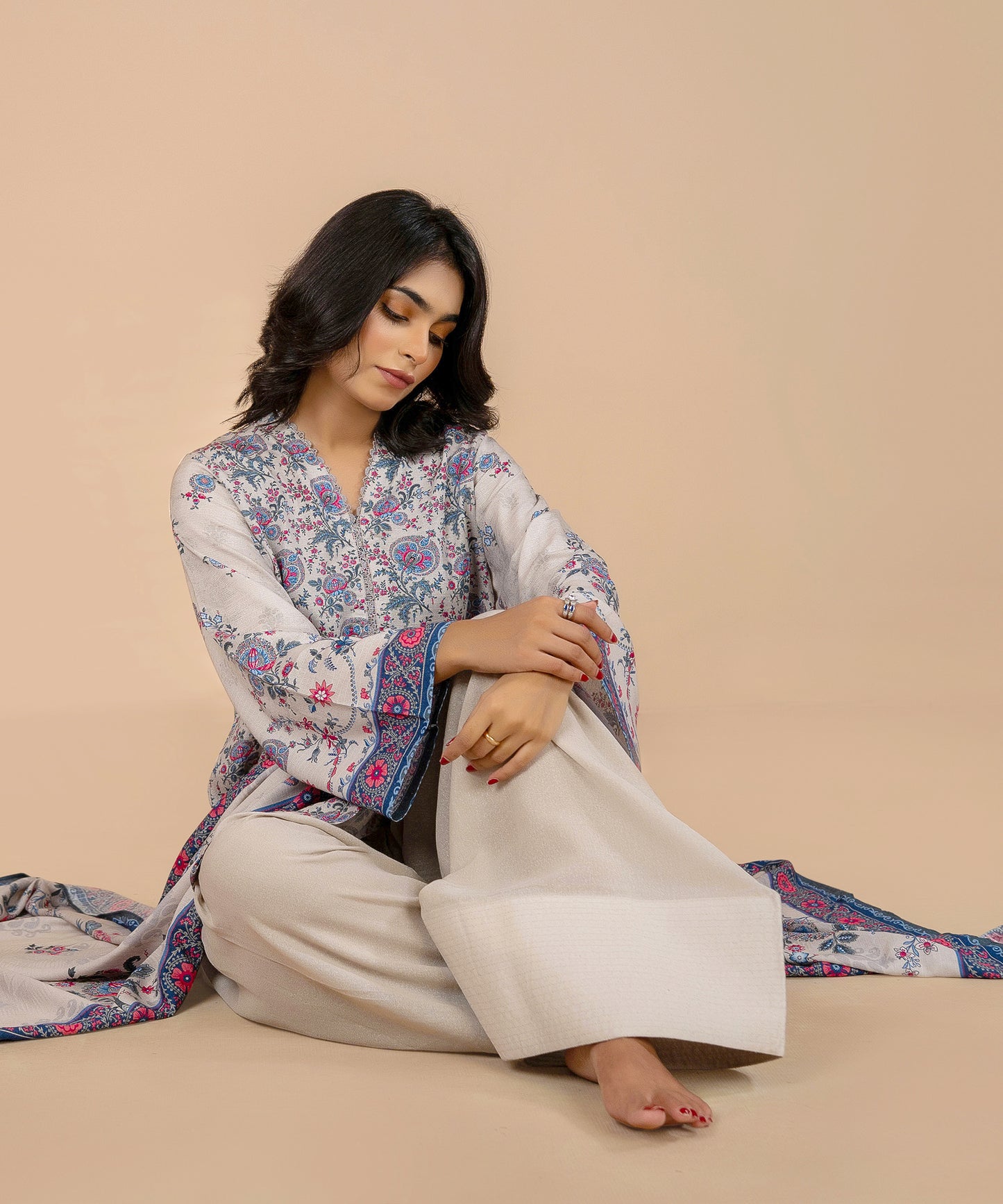 3PC Linen Karandi - 41