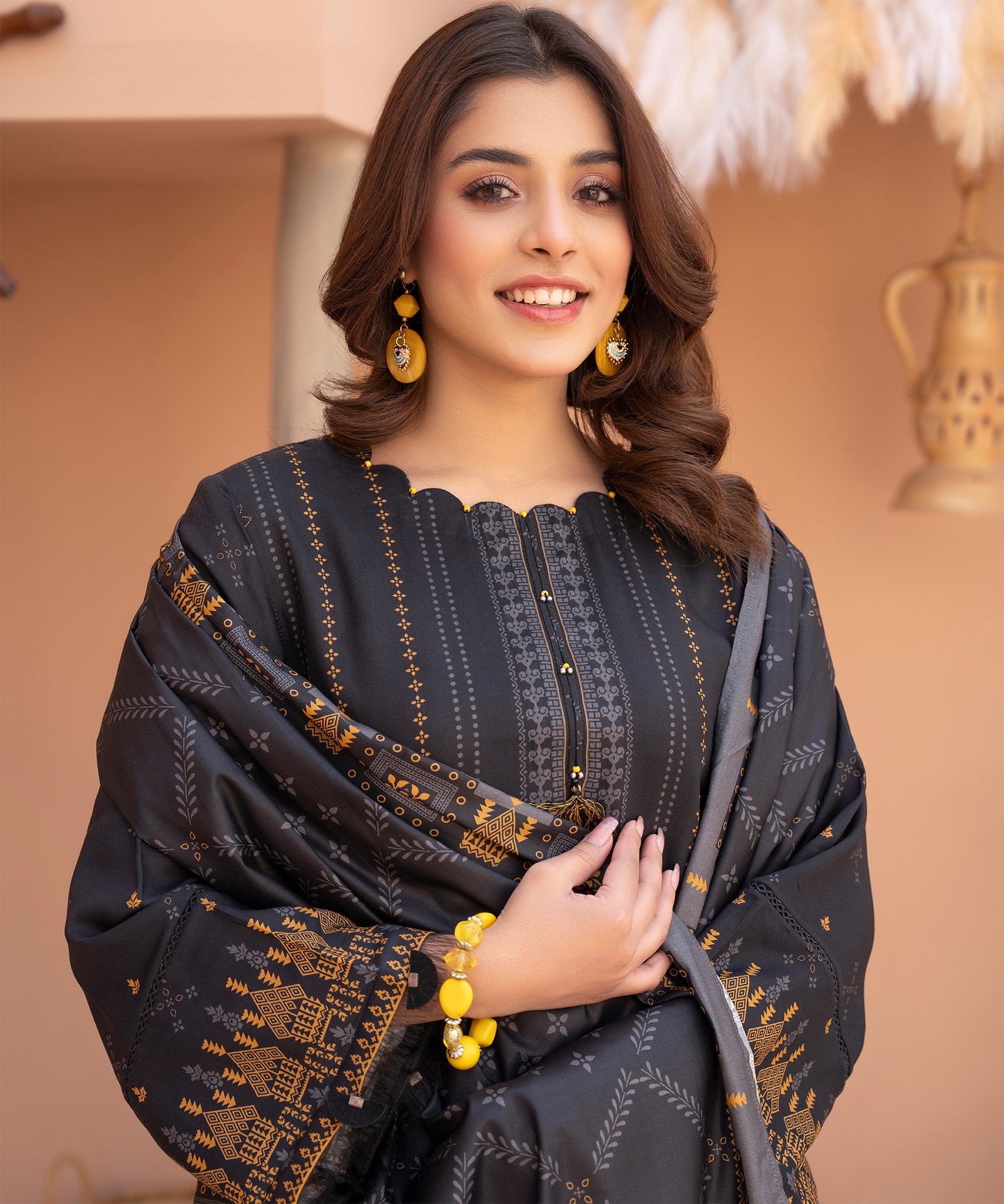 3PC Anarkali Digital Linen 131
