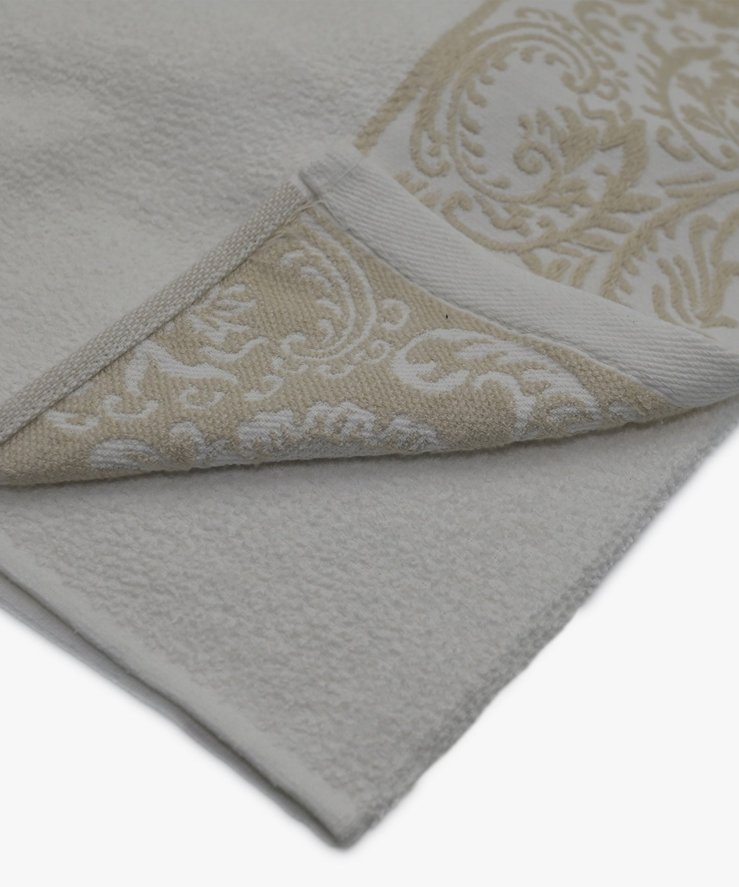 Jacquard Bath Towel - WHT