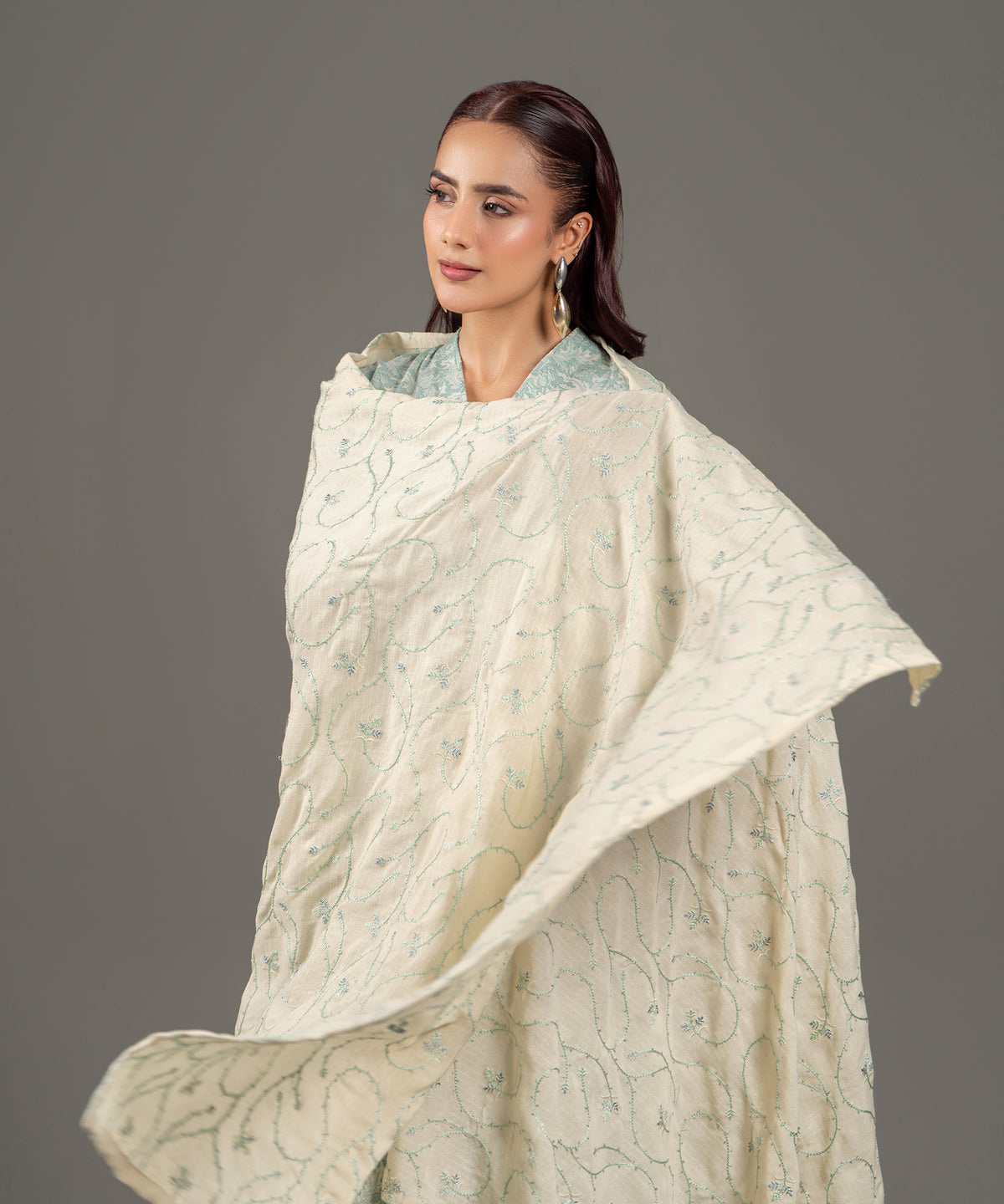 3PC Classic Linen Karandi - 637