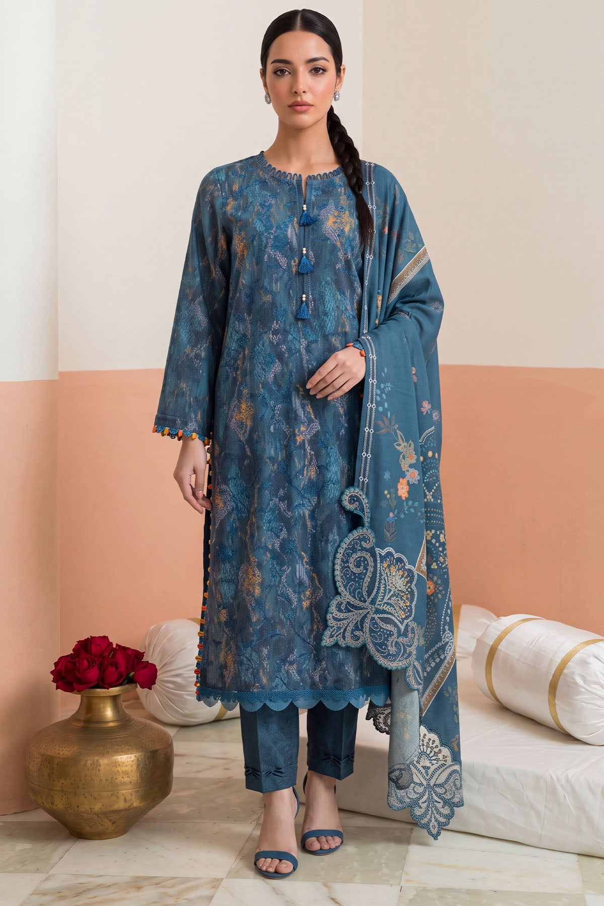 Women Embroidered 3 Piece Suit - CLC669
