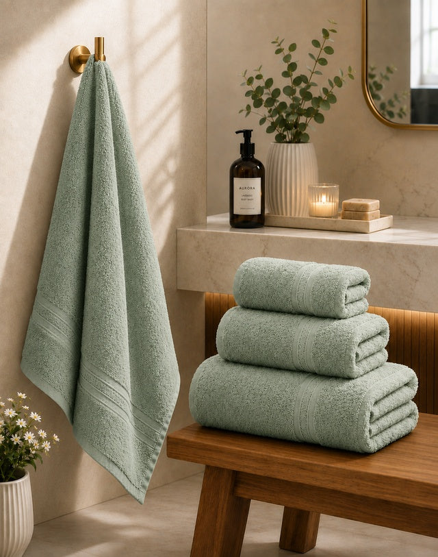 3 Piece Towel Set | Sage