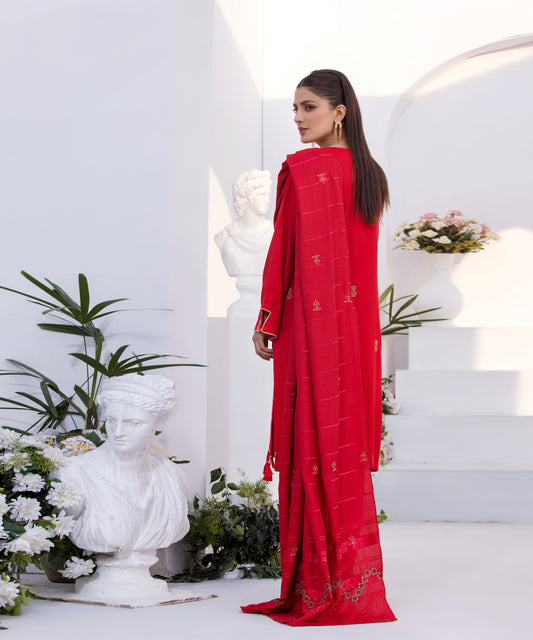 Women Embroidered 3 Piece Suit - PEC010