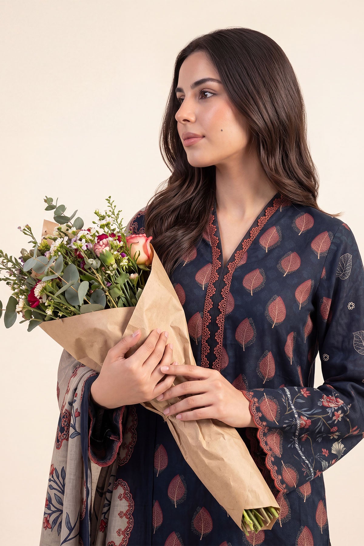 Women Printed 3 Piece Suit - DTD173