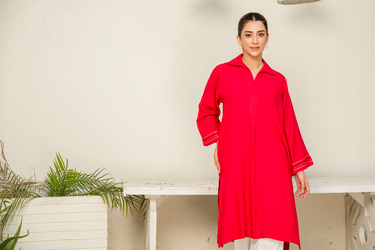 Women Solid Shirt - LDS1004