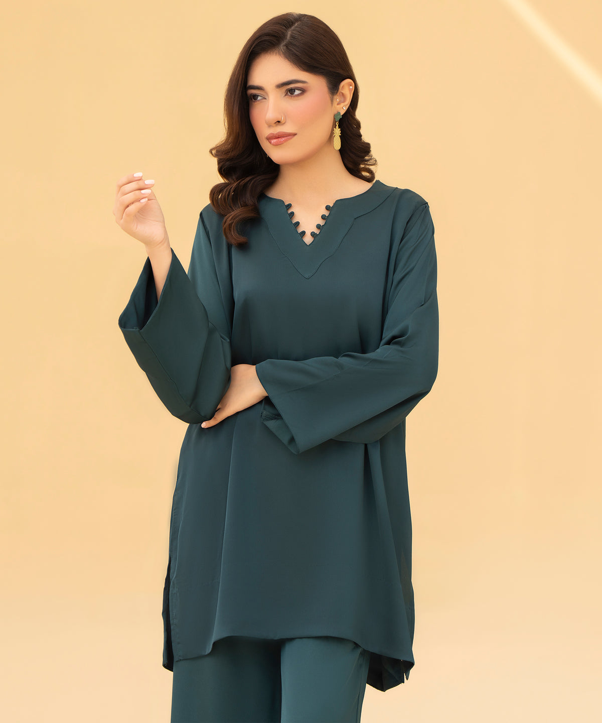 Women Solid 2 Piece Suit - LDS1343