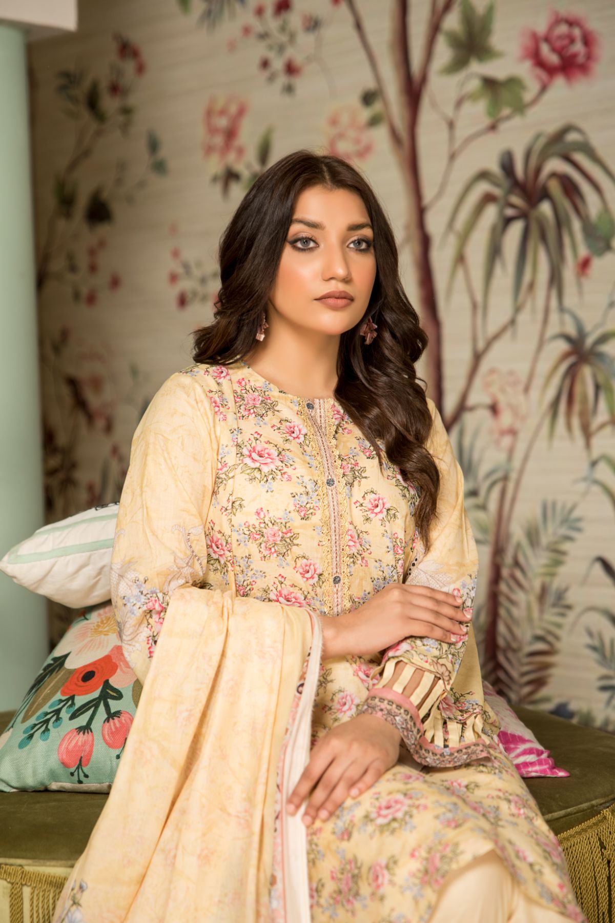 Women 4 Piece Printed Suit -SD2129