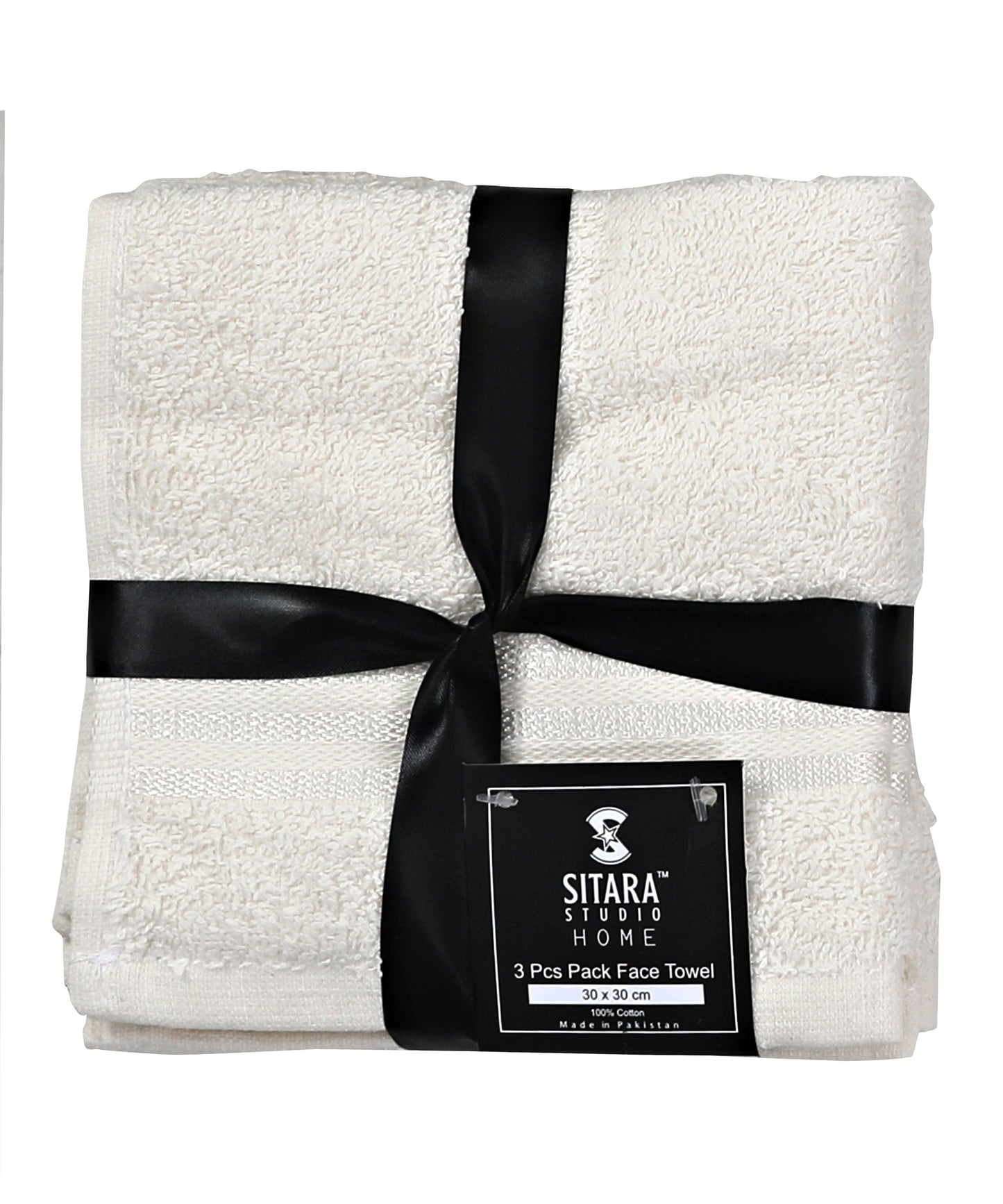 3PC Pack Face Towel - Off White