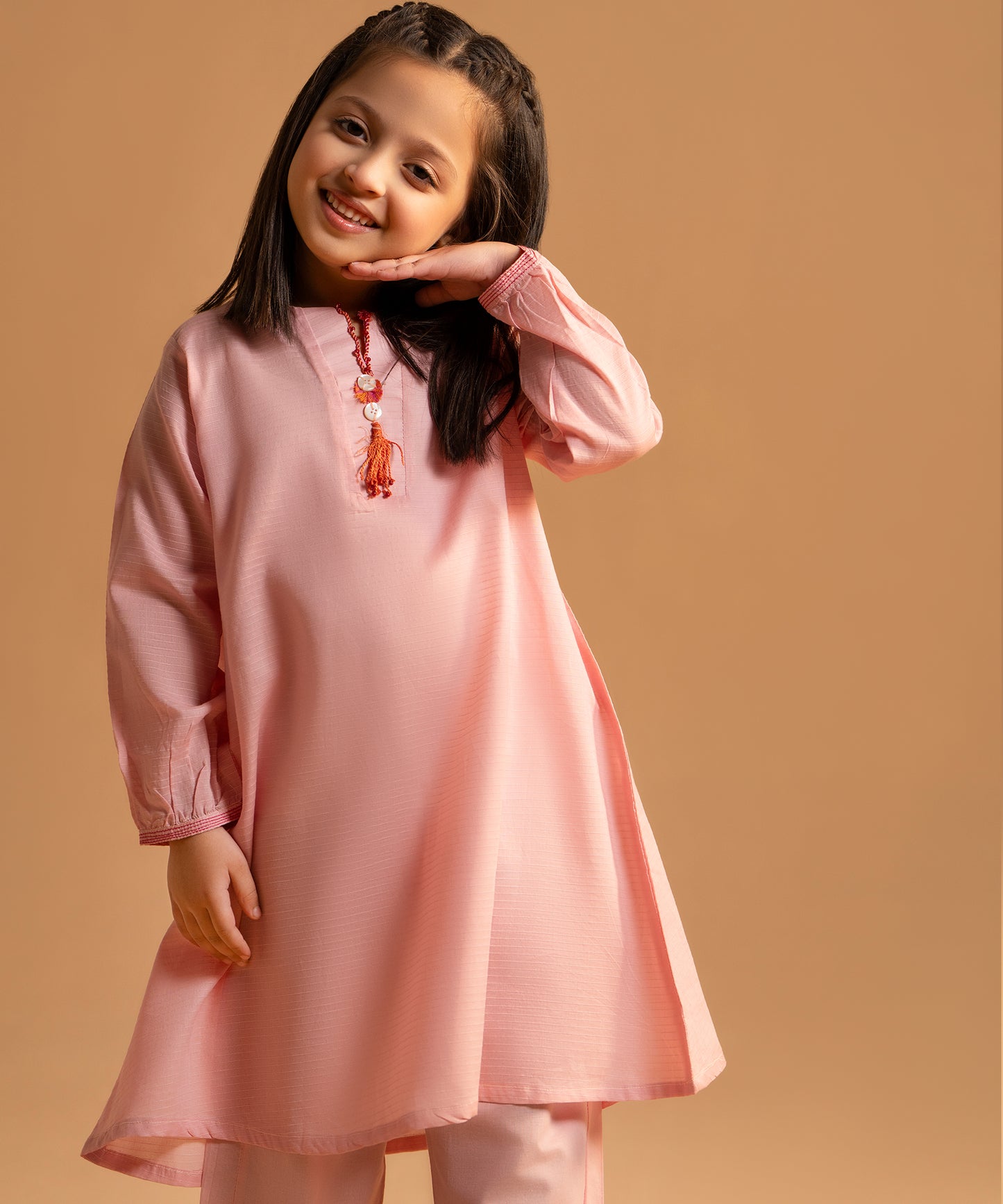 Girl Solid 2 Piece Suit - KDS672