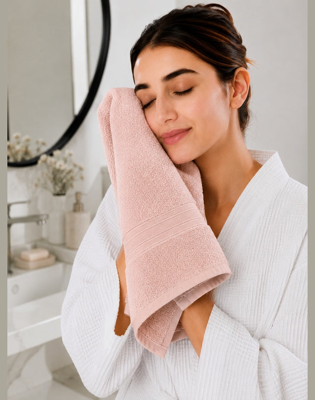 3 Piece Face Towel | Tea Pink