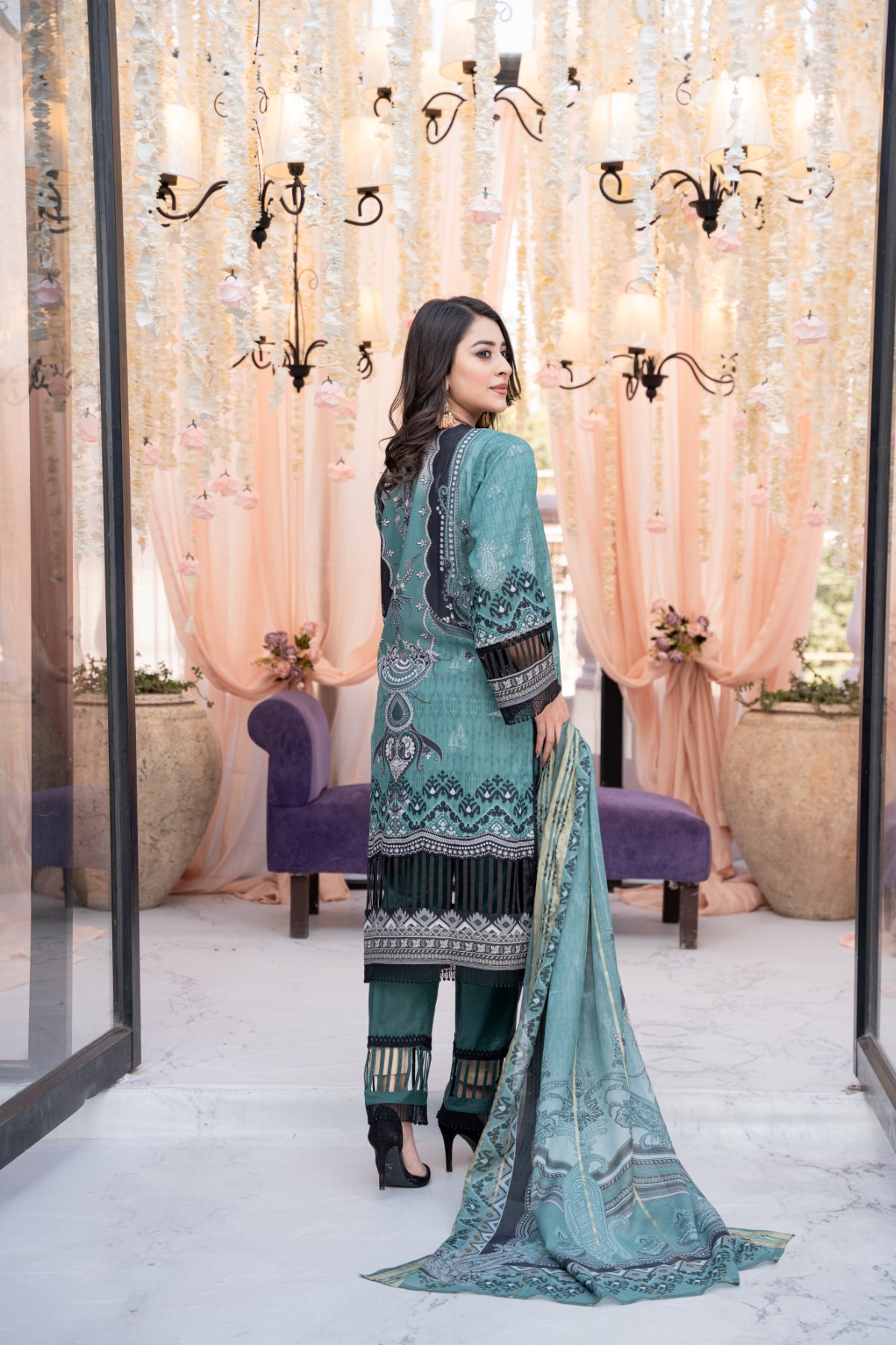 3 Piece UNIVERSAL DIGITAL Embroidered - 115