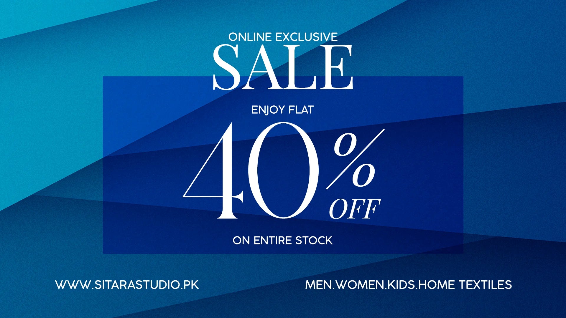 The Exclusive 40% Sale for Men, Women, and Home!