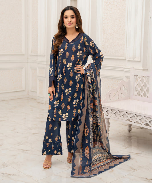 Women Printed 3 Piece Suit - SD1021