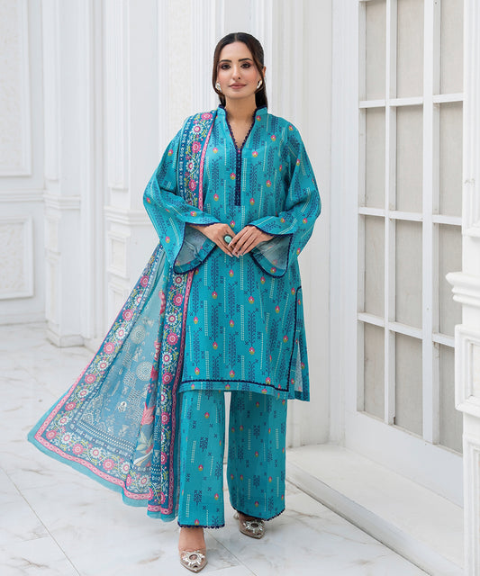 Women Printed 3 Piece Suit - SD1022