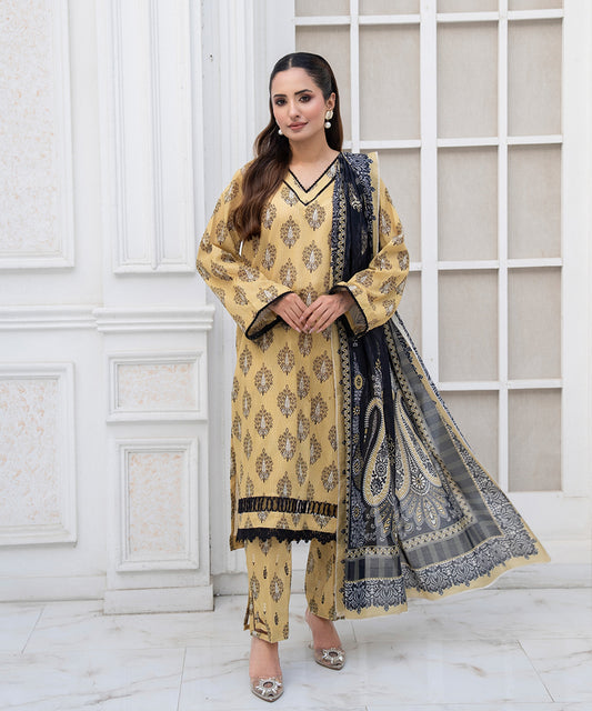 Women Printed 3 Piece Suit - SD1023