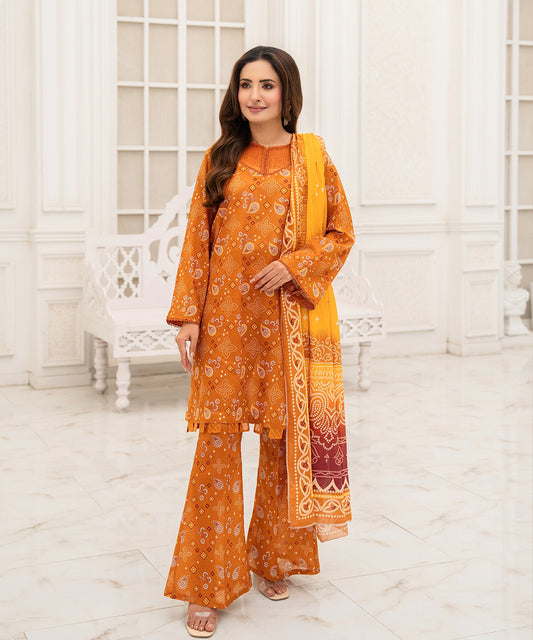 Women Printed 3 Piece Suit - SD1024