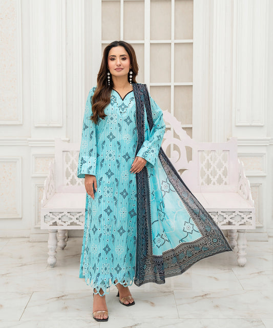 Women Printed 3 Piece Suit - SD1025
