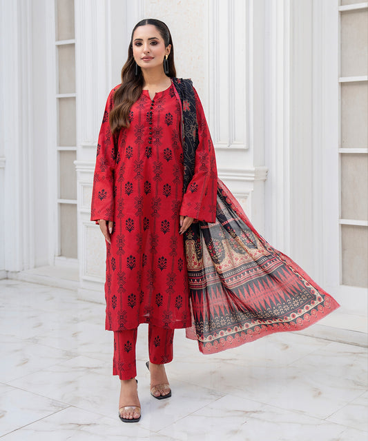Women Printed 3 Piece Suit - SD1029