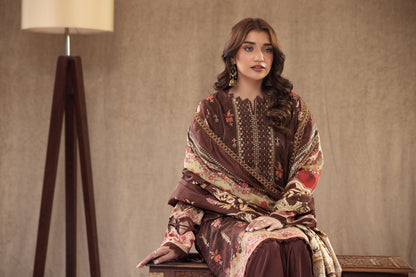 3 Piece RAW SILK Embroidered -104
