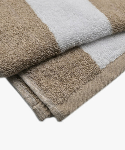 Yarn Dyed Stripe Bath Sheet - BRN