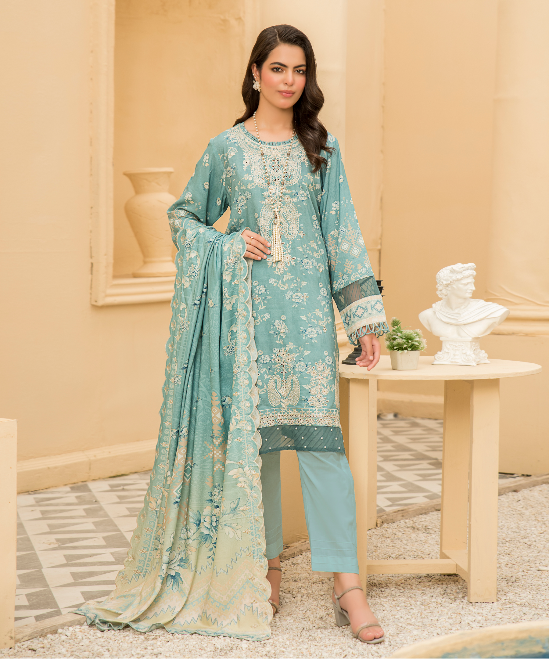 3PC Anarkali Digital - 122