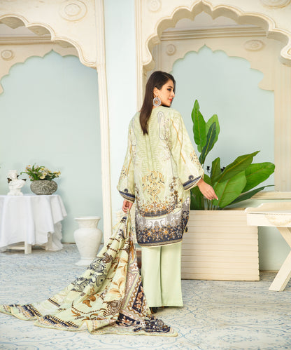 3 Piece Digital Khaddar Embroidered -132