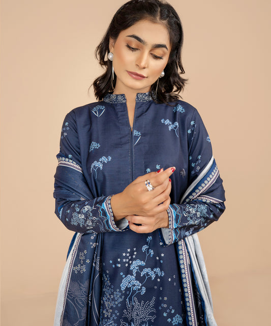 Women Printed 3 Piece Suit  - DTD134