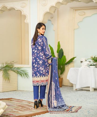 3 Piece Digital Khaddar Embroidered -134