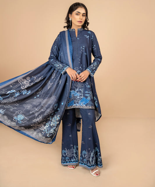Women Printed 3 Piece Suit  - DTD134