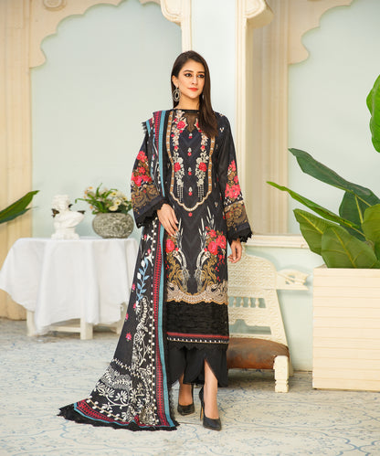 3 Piece Digital Khaddar Embroidered -135