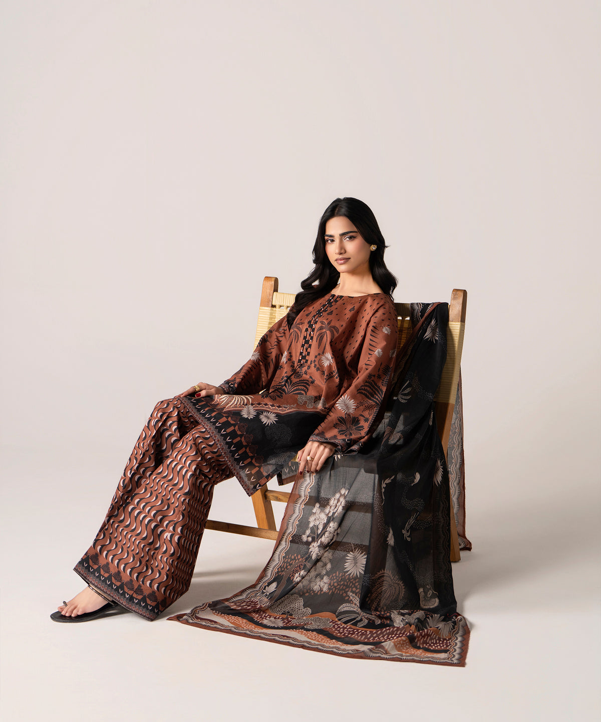 Women Printed 3 Piece Suit - DTD136