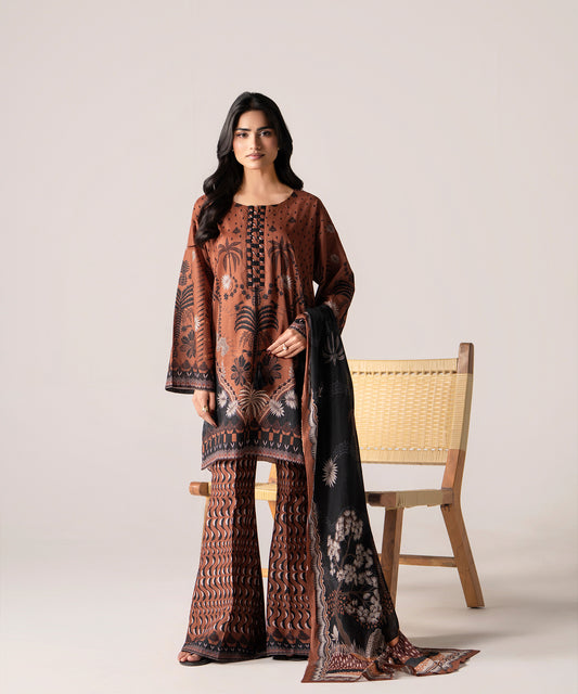 Women Printed 3 Piece Suit - DTD136