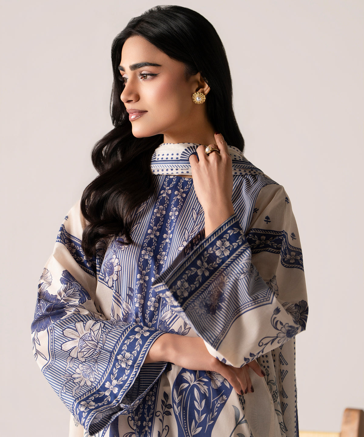 Women Printed 3 Piece Suit - DTD137