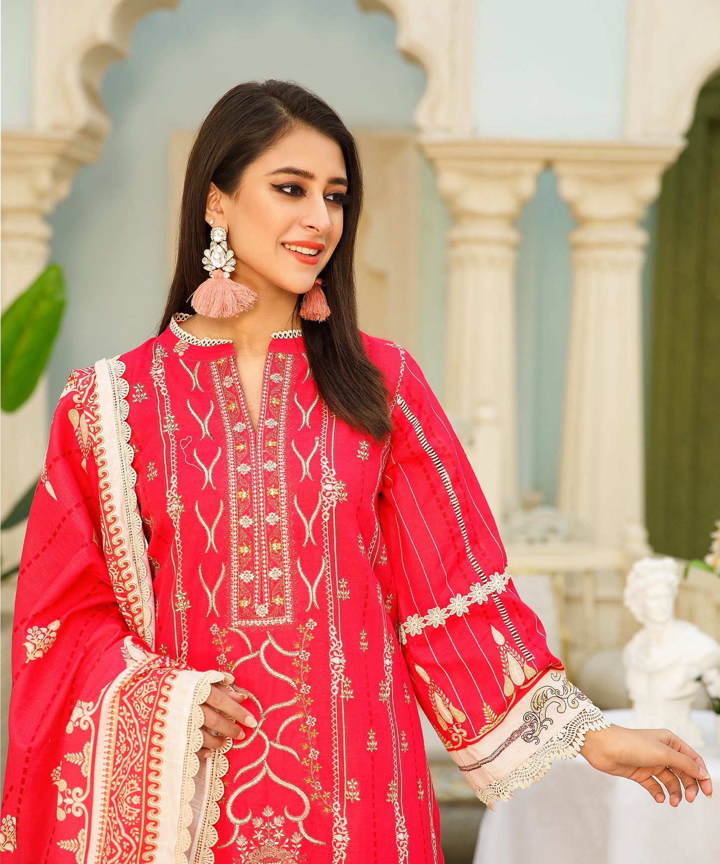 3 Piece Digital Khaddar Embroidered -137