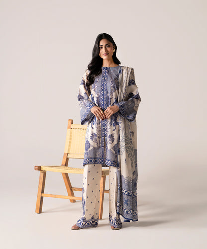 Women Printed 3 Piece Suit - DTD137