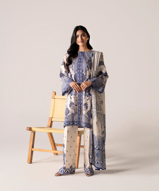 Women Printed 3 Piece Suit - DTD137