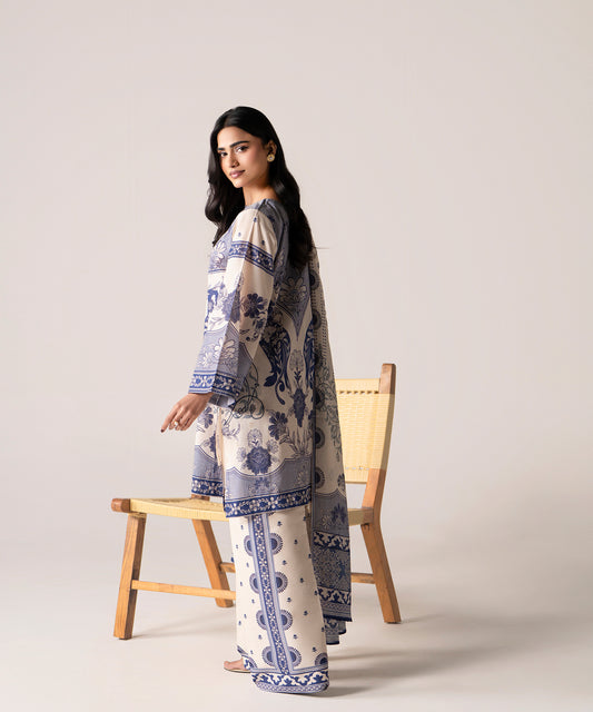 Women Printed 3 Piece Suit - DTD137