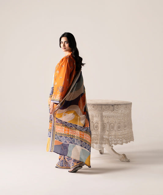 Women Printed 3 Piece Suit - DTD138