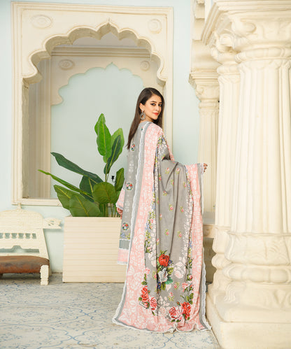 3 Piece Digital Khaddar Embroidered -138