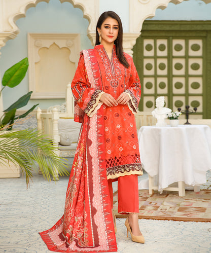 3 Piece Digital Khaddar Embroidered -139