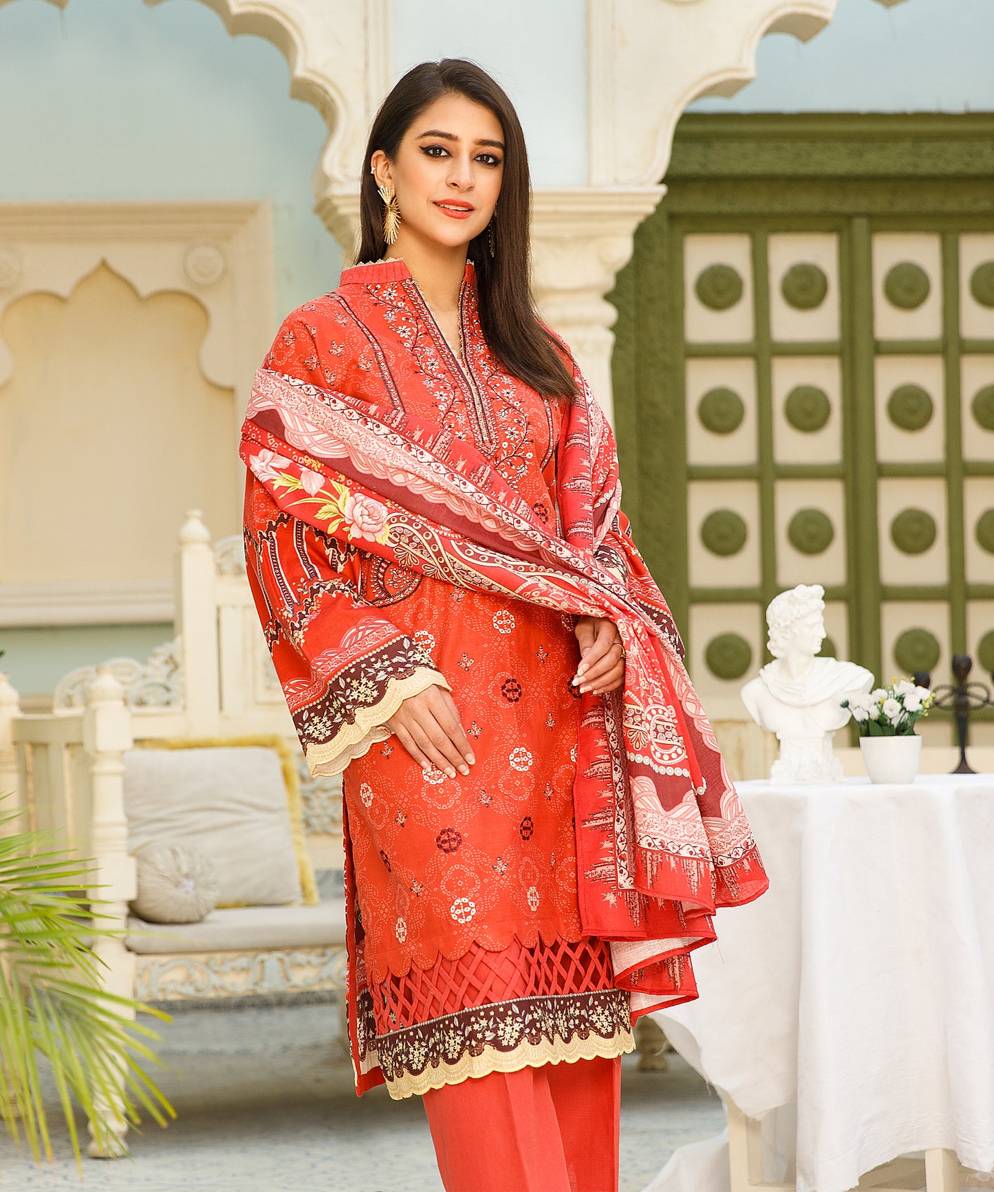 3 Piece Digital Khaddar Embroidered -139