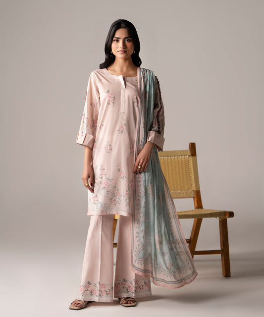 Women Printed 3 Piece Suit - DTD140