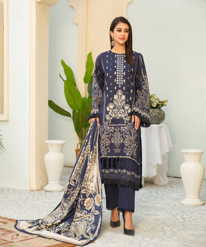 3PC Digital Khaddar Embroidered -140